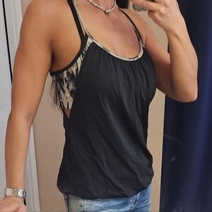 Black Sleeveless Women's Top